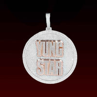 Custom Letter 3D Disc Pendant