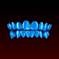 Blue Color Polished Custom Grillz