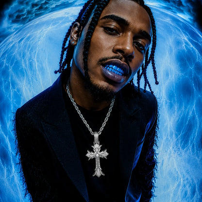 Blue Color Polished Custom Grillz