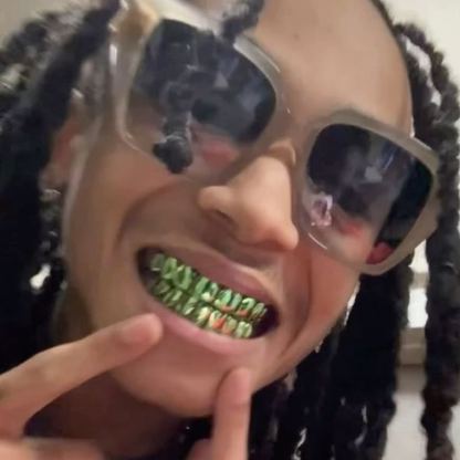 Color Plated Polished Custom Grillz