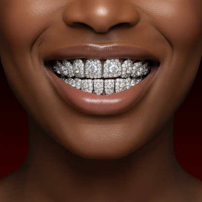 50 Pointer Center Stone Custom Moissanite Grillz