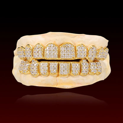 Jumbo Set Princess Cut Custom Moissanite Grillz