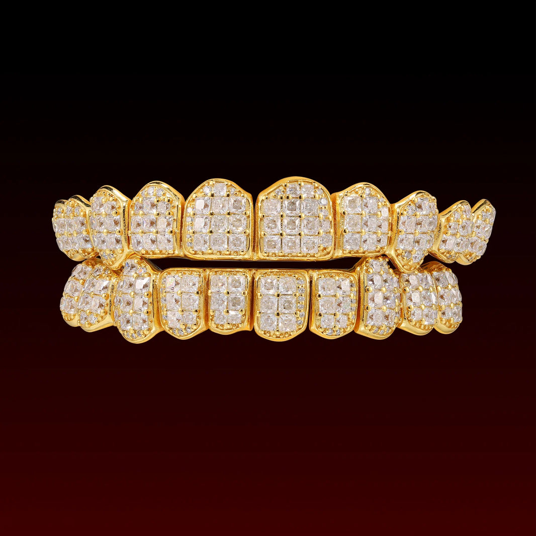 Jumbo Set Princess Cut Custom Moissanite Grillz