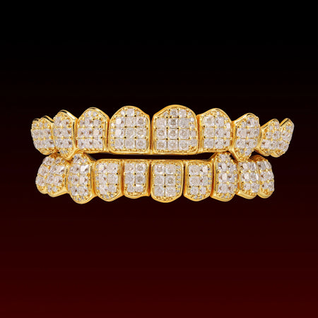 Jumbo Set Princess Cut Custom Moissanite Grillz