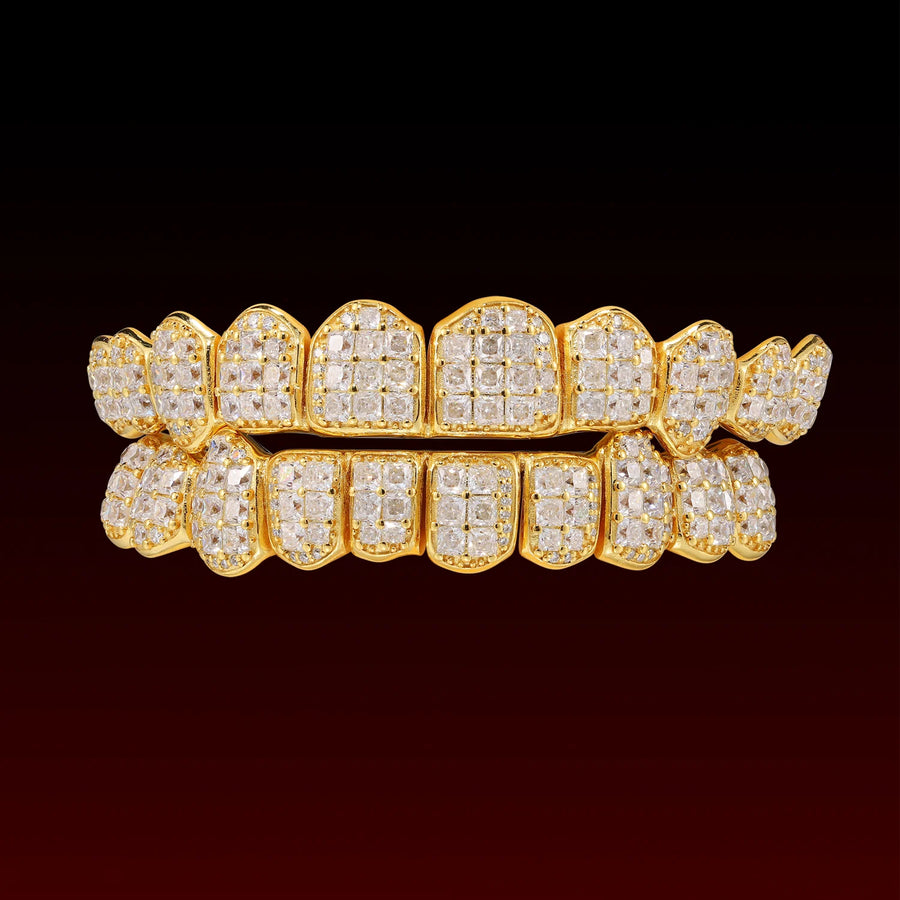 Jumbo Set Princess Cut Custom Moissanite Grillz
