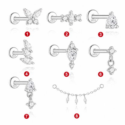 Butterfly Series Flat Back Stud