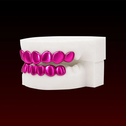 Pink Color Polished Custom Grillz