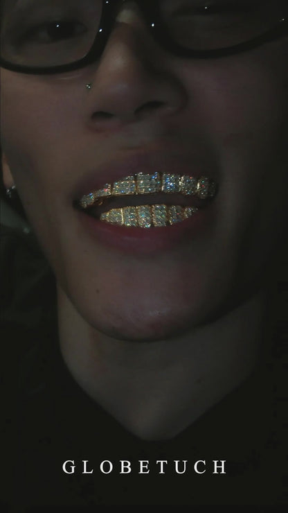 Jumbo Set Princess Cut Custom Moissanite Grillz