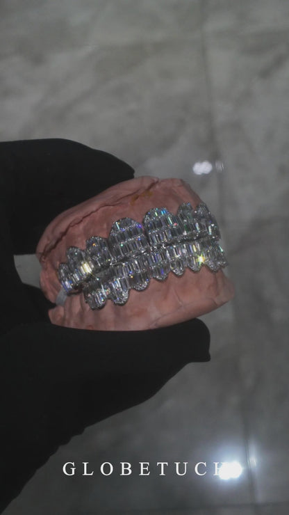 Baguette Cut Custom Moissanite Grillz