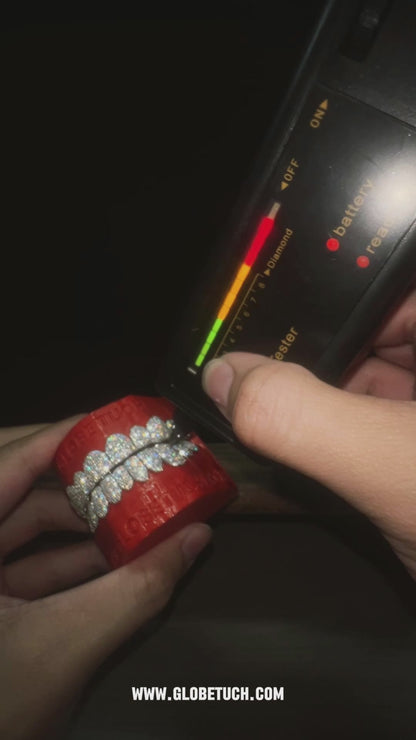 Honeycomb Rimless Setting Custom Moissanite Grillz