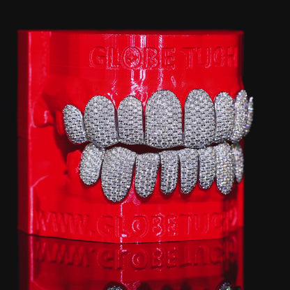 Perm Cut Honeycomb Custom Moissanite Grillz