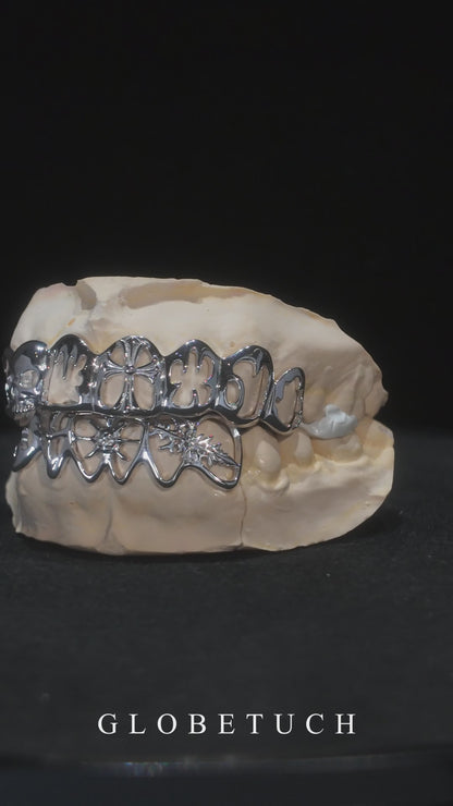 Gothic Skull Cross Custom Grillz