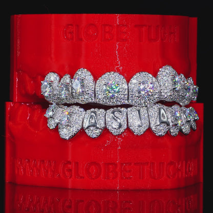 Honeymoon Set Letter Custom Moissanite Grillz