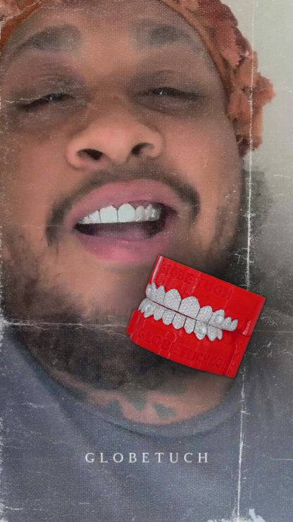 Perm Cut Honeymoon Fangs Custom Moissanite Grillz