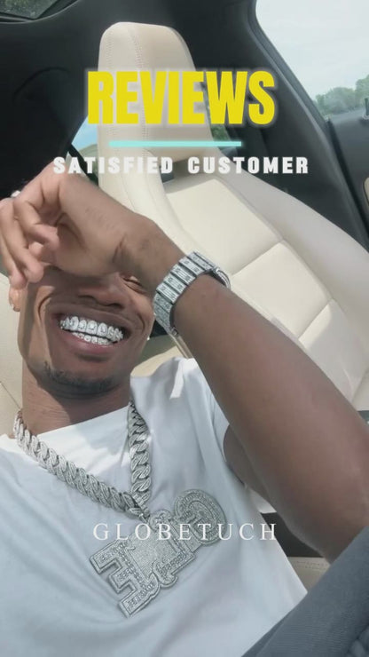 Round Cut Center Stone Custom Moissanite Grillz