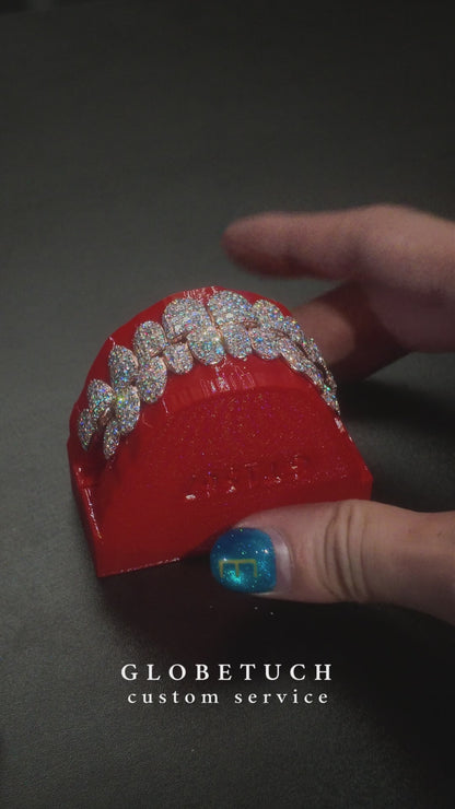 Diamond Cut Open Face Custom Grillz