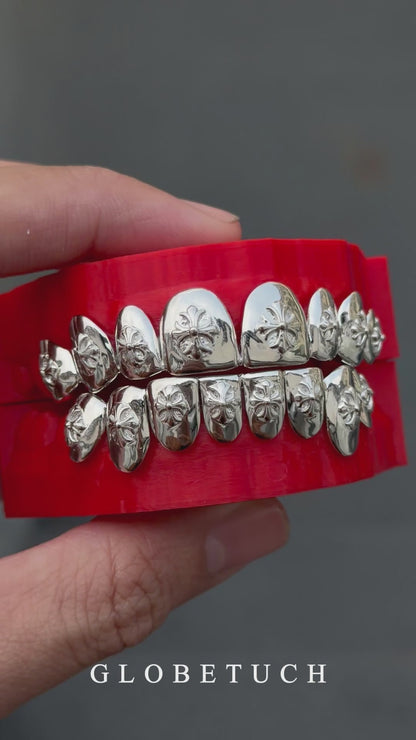Cross Carving Polished Custom Grillz