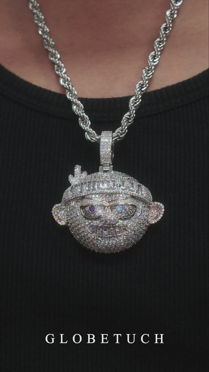 Grillz Boy Iced Out Pendant