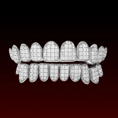 Jumbo Set Princess Cut Custom Moissanite Grillz