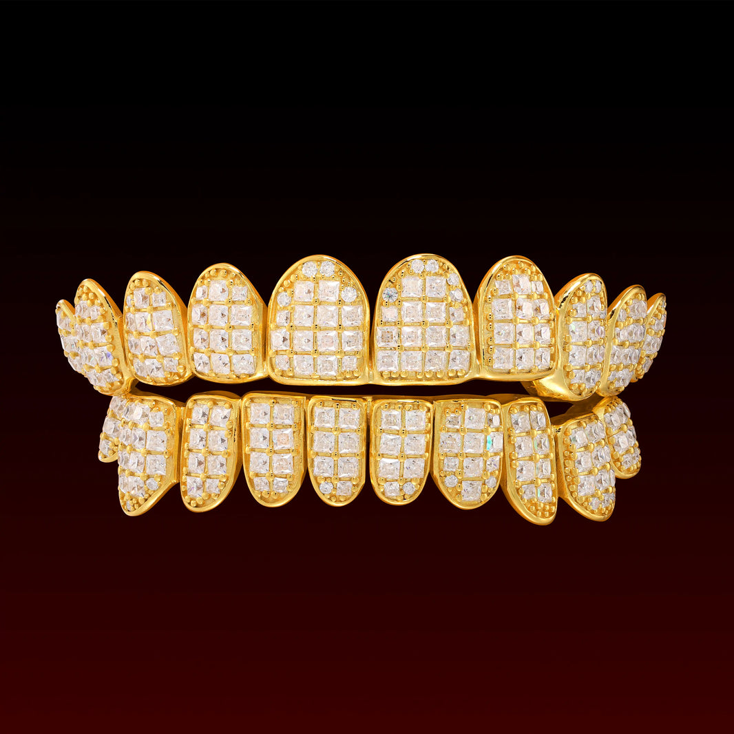 Jumbo Set Princess Cut Custom Moissanite Grillz